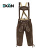 Authentic German Bundhosen for Men in Chocolaty Brown