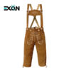 Authentic Bavarian German Bundhosen in Light Brown