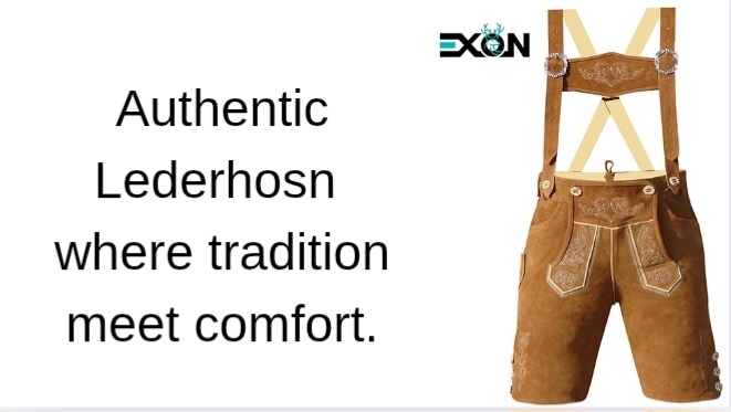Classic Elegance of Men Lederhosen in Light Brown Color