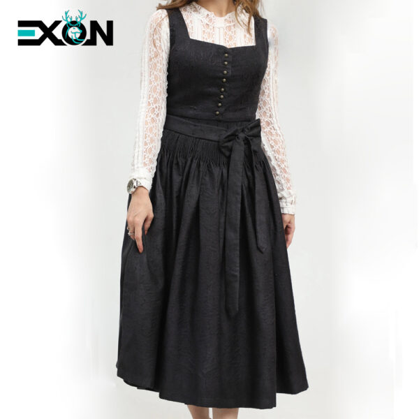 Elegant Black Dirndl Timeless Bavarian Style