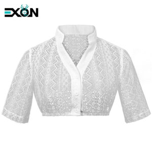 Authentic Dirndl Blouse with Traditional Bavarian Elegance